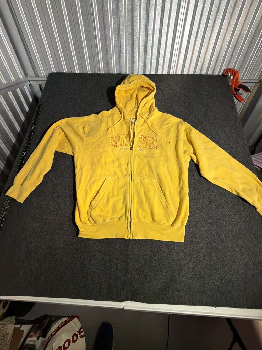 U.S. Vintage Saint Thomas Yellow Full-Zip Hoodie